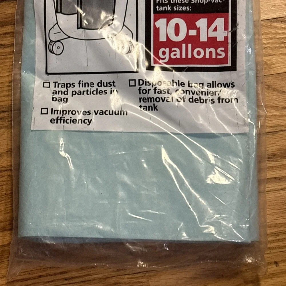 Shop-Vac 90662 10-14 Gallon Vacuum Disposable Filter Bags 3-Pack OEM - NEW